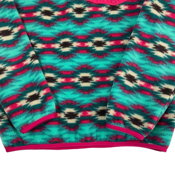 Patagonia Aztec Boho Synchilla Fleece Snap T Pullover Small - Picture 9 of 15